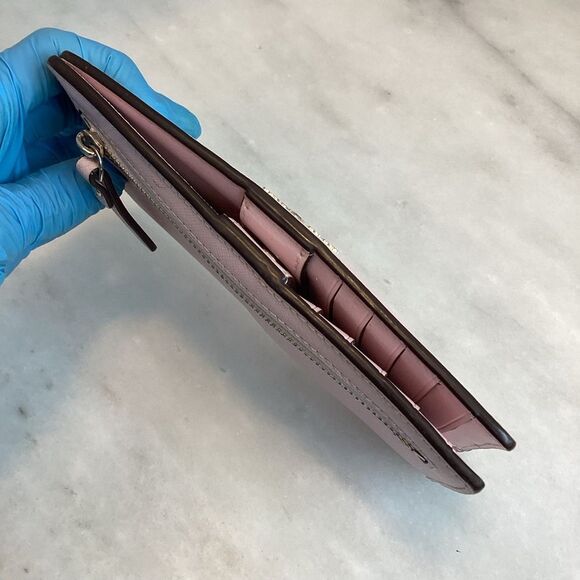 Kate Spade Cross Grain Leather Wallet Sleek Minimalist Design - Picture 8 of 16